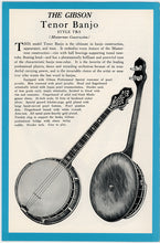 Load image into Gallery viewer, Gibson ball bearing mastertone design in this historical Gibson catalog reprint.