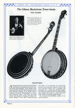 Load image into Gallery viewer, This Gibson catalog describes the features of the Granada mastertone banjo