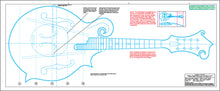 Load image into Gallery viewer, F5 mandolin blueprint drawings (included in Ultimate Bluegrass Mandolin Construction Manual)