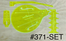 Load image into Gallery viewer, Laser-cut acrylic templates / steel peghole-drilling guides
