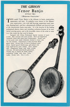 Load image into Gallery viewer, Gibson ball bearing mastertone design in this historical Gibson catalog reprint.
