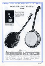 Load image into Gallery viewer, This Gibson catalog describes the features of the style 5 mastertone banjo
