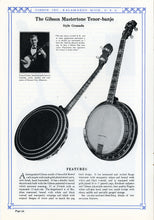Load image into Gallery viewer, This Gibson catalog describes the features of the Granada mastertone banjo
