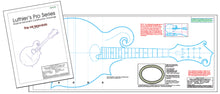 Load image into Gallery viewer, Gibson H4 mandola drawings (blueprints) for constructing an oval sound hole instrument.
