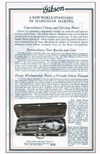 Load image into Gallery viewer, Gibson F5 mandolin specifications 1923 promotional flyer reprint.
