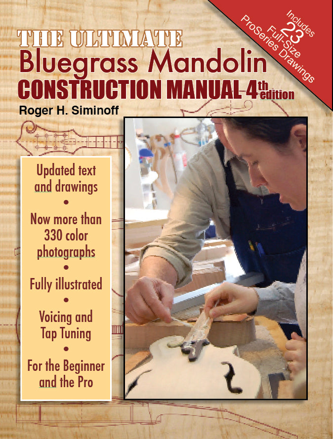 Ultimate bluegrass mandolin construction manual 4th edition has a complete set of full size drawings for building a Gibson style f-hole mandolin designed by Lloyd Loar.